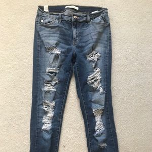 Indigo Blue Ripped Jeans (28-29)